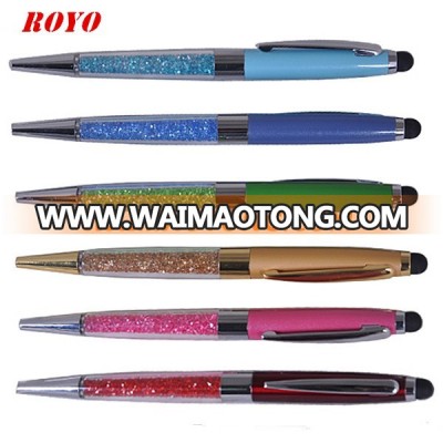 Promotional crystal stylus pen/touch pen factory in china