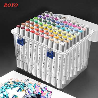 T1-3-168 Colors Dual Tip Brush Pens Drawing Marker Wholesale Fine Liner Brush Drawing Painting Watercolor Pens