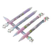 New design Animal Cartoon Unicorn plastic Ballpoint Pen with 3 Colors