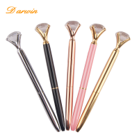 High Quality Metal Engraved Personalized Rhinestone Rose Gold Ball Pen