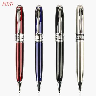 Luxury Heavy Metal Embossing Laser Engraving Logo Metal Brass Promotional Roller Ballpoint Pen- B-8626