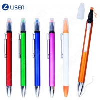 Multifunction multicolor pen 6 color  ballpoint pen promotional marker highlighter pen